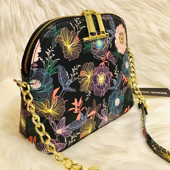 Steve Madden Bags Steve Madden Bmaggie Floral Black Multi Crossbody